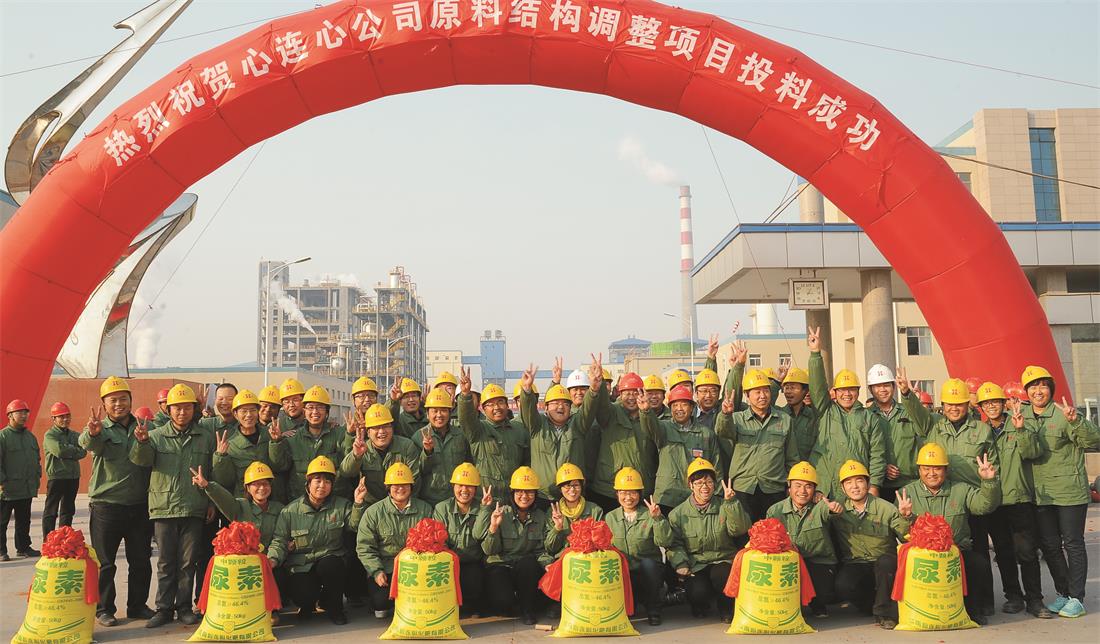 2013年，原料結(jié)構(gòu)調(diào)整項(xiàng)目開(kāi)車成功